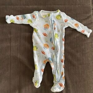 Angel Dear 3-6m 2-way zipper football footie